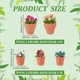 thumbnail image 2 of 5 piezas, 5 estilos, accesorios para plantas en miniatura, escala 1:12, maceta para rosas, modelo de jardín en maceta, decoración de micro paisajes, 2 of 5
