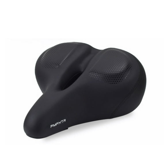 High Density Memory Foam Bike Seat, Ergonomically Designed Oversized Saddle, Breathable Seat Cushion for Comfort Exercise, Extra Wide Bike Seat for Road and Electric Bike Indoor Outdoor Rides