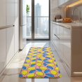 thumbnail image 4 of Yellow Lemon Fruit Leaves Pink Pattern Kitchen Rug Mat,Kitchen Runner Rugs Non Skid Washable,Decorative Kitchen Floor Mats for Kitchen,Sink,Laundry,17"x47.2", 4 of 7