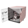 thumbnail image 5 of Damask Dog Crate Cover, Monochrome Vintage Floral Ornaments Repetitive Royal Baroque Look Illustration, Easy to Use Pet Kennel Cover Small Dogs Puppies Kittens, 7 Sizes, Blush and Rose, by Ambesonne, 5 of 6