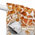 thumbnail image 4 of Orange Eucalyptus Leaves Swag Valances for Windows, Kitchen Window Curtains Over Sink, Spring Summer Botanical Window Treatment Curtains for Living Room/Bedroom Curtains 2 Panel Sets 36"x45", 4 of 8