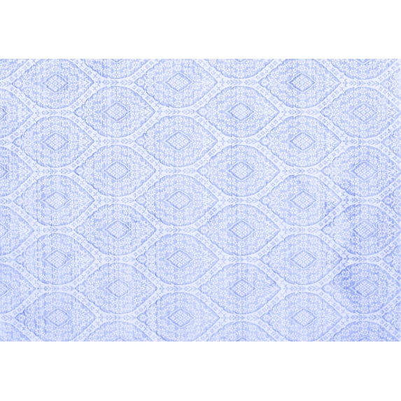 Ahgly Company Indoor Rectangle Abstract Blue Contemporary Area Rugs, 8' x 10'