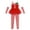 Red, variant on Girl's Christmas Candy Cane Striped Mesh Tutu Unitard Dance Costume Camisole Jumpsuit with Arm Sleeves Set Red 6