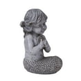 thumbnail image 3 of Hi-Line Gift Ltd Mermaid Kneeling with Shell Statue, 3 of 5