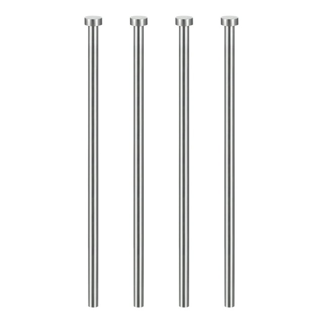 Uxcell 4 Pcs Éjecteur Droit 3/8 Pouces Dia 250mm (9.8 Pouces) Long GCR15 Pointe Ronde