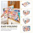 thumbnail image 2 of Yayeee Collapsible Cube Storage Bin with Lid Fabric Closet Decorative Basket with Handles, Abstract Painting, 2 of 7