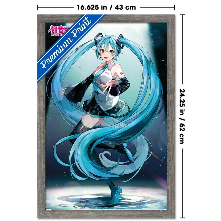 M☆Splash!! MIKU ピクチャーボード Hatsune Miku - Moonlight Elegance Wall Poster, 14.725