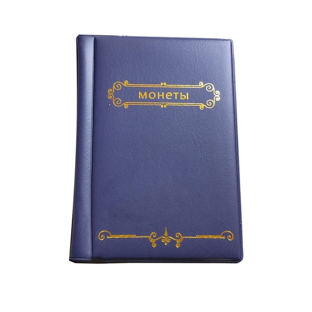 Collection de Pièces en Papier Livre de Collection de Monnaie Album 120 Pochettes 10 Pages Organisation de Pièces Notes Dossier Livre de Rangement