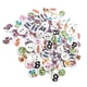 thumbnail image 5 of 100 Piezas de Botones de Impresos, Botones de Manualidades con Números para Coser DIY, álbum de Recortes Macarena Botones de madera impresos, 5 of 7