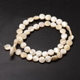 thumbnail image 2 of 2strands Trochid Shell/Trochus Shell Beads Strands Flat Round Blanched Almond 8x3~3.5mm Hole: 1mm about 51pcs/strand 15.75 inch, 2 of 2