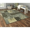 thumbnail image 2 of Mainstays Traditional Leaf Block Gray Print Indoor Area Rug, 7' x 10', 2 of 8