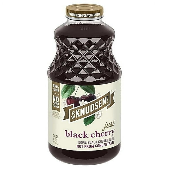 R.W. Knudsen Family 100% Juice Just Black Cherry - 32 fl oz Pack of 2