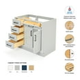 thumbnail image 2 of Ariel Hepburn 36 In. Right Offset Single Sink Base Cabinet In Grey, 2 of 10