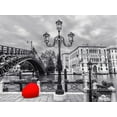 thumbnail image 2 of Frank, Assaf 18x15 White Modern Wood Framed Museum Art Print Titled - Accademia Bridge-Venice, 2 of 4
