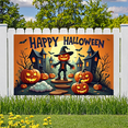 thumbnail image 4 of Halloween Decoration Pumpkin Banner Spooky Design Scarecrow Illustration Autumn Theme for Halloween Party Event Outdoor Festive, 4 of 9