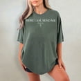 thumbnail image 6 of Isaiah 6:8 'Here I Am, Send Me' Bible Verse T-Shirt - Comfort Colors Christian Faith Tee for Men & Women, Perfect Christian Gift, 6 of 8
