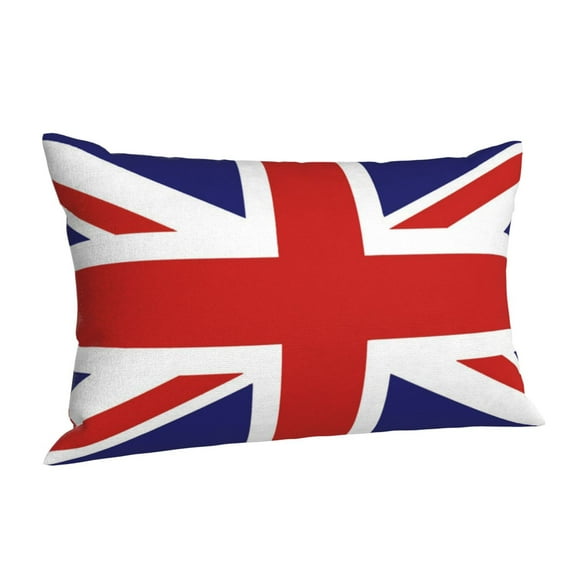 British Flag Britain English England Throw Pillow Cushion Cover Decorative Rectangle Pillow Case 20"x30"