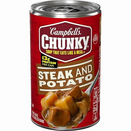 1x Campbell’s Chunky Soup, Steak And Potato Soup, 18.8 Ounce Can