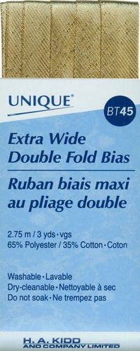 UNIQUE Double‑Fold (Extra‑Wide) Bias Tape, × 2.75 m, poly‑cotton, 15 mm x 2.75 m