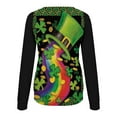 thumbnail image 5 of WXLWZYWL Trendy Sweatshirts For Women 2023 Women Classic St. Patrick Print Crewneck Long Sleeve Loose Sweatshirt Tops, 5 of 5