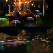 Elegant Choise Upgrade Solar Garden Lights 7 Color Changing Outdoor Stake Lamp Jellyfish Decor