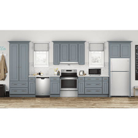 Whirlpool - 20.5 Cu. Ft. Top-Freezer Refrigerator - Monochromatic Stainless Steel