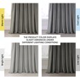 thumbnail image 3 of Half Price Drapes Pepper Gray Heritage Plush Velvet Room Darkening Curtains (1 Panel), 50W X 120L, 3 of 10