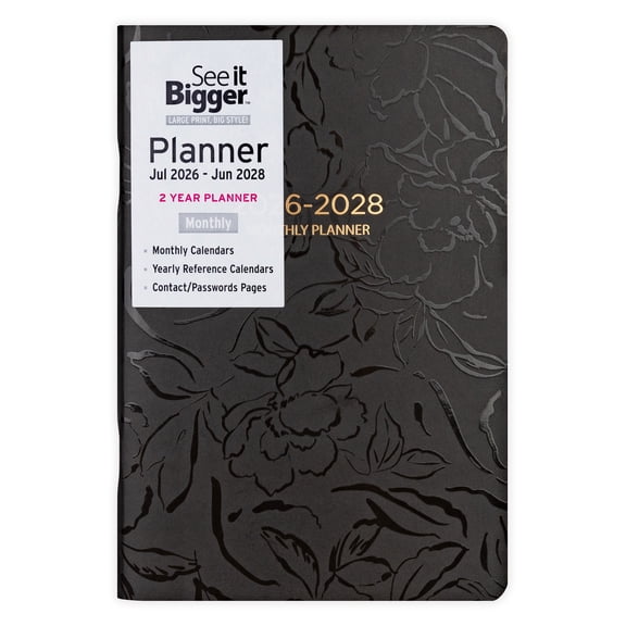 See It Bigger Pocket Plus 2 Year Monthly Planner: July 2026- June 2028
