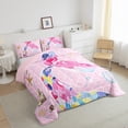thumbnail image 2 of Castle Fairy Ocean Mermaid Twin Comforter Sets,Sea Princess Bedding Set, 2 of 7