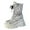 White, variant on Taqqpue Boots for Women,Casual Versatile Round Toe Boots Women Winter Keep Warm Gothic Style Sloping Heel Thick Soled Web Short Boots