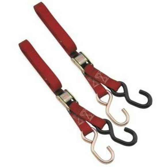 BikeMaster Standard Tie Downs Red 1 x 72in