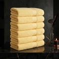 thumbnail image 2 of Ample Decor Bathroom Hand Towels 100% Cotton 18X28 inch -6pc Yellow, 2 of 6