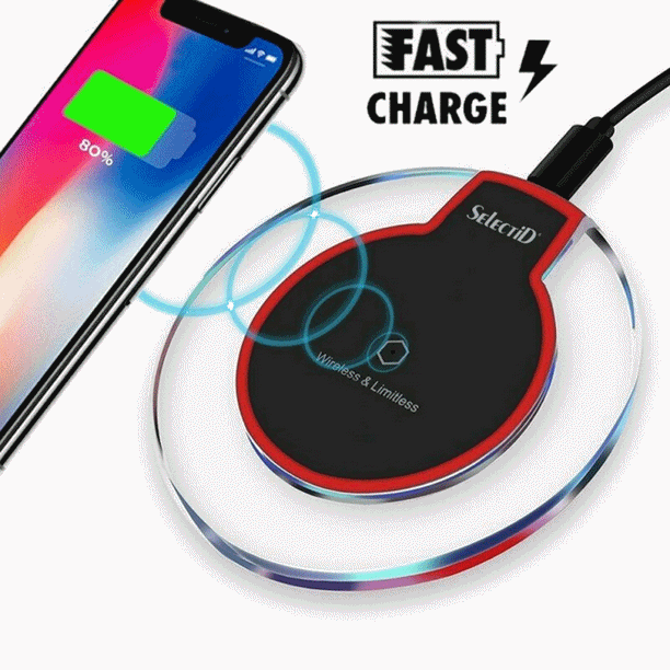 Hamburger Een effectief hoop Wireless Charger,Qi Wireless Charging Compatible with iPhone  11/11Pro/Max/XS/XR/X/8 Plus, Compatible with Galaxy S9/S9+/S8/S8+ and All Qi-Enabled  Phones,Black - Walmart.com