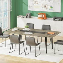 Tribesigns 6FT Conference Table, 70.8L x 35.4W x 29.5H inches Boat Shaped Meeting Table