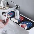 thumbnail image 7 of Fuzoiu Gnome Independence Day Print Kitchen Faucet Suction Pad, Sink Splash Guard Faucet Mat, Faucet Handle Drip Catcher Tray Drying Mat For Bathroom Kitchen Bathroom Countertop, 7 of 7
