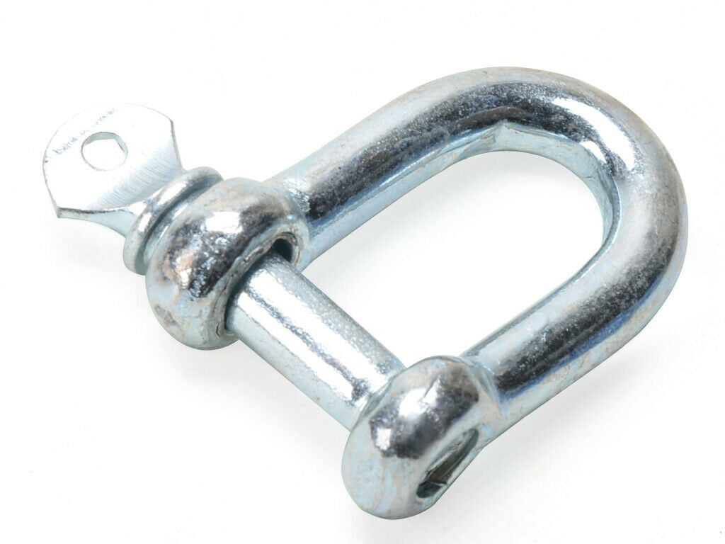 2x M10 Galvanised Steel Lifting Towing Bow Dee D Link Shackles 
