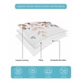 thumbnail image 5 of Quilts Twin-XL Size Bedding Set, Brown Eucalyptus Fall Lightweight Quilted Comforter, Botanical Weeping Leaves Pastoral Soft Reversible Bedspread Coverlet with Pillow Covers for All Season, 68" x 98", 5 of 7