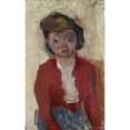 thumbnail image 2 of Chaïm Soutine 11x14 Gold Ornate Wood Frame and Double Matted Museum Art Print Titled - Young English Woman (1934), 2 of 4