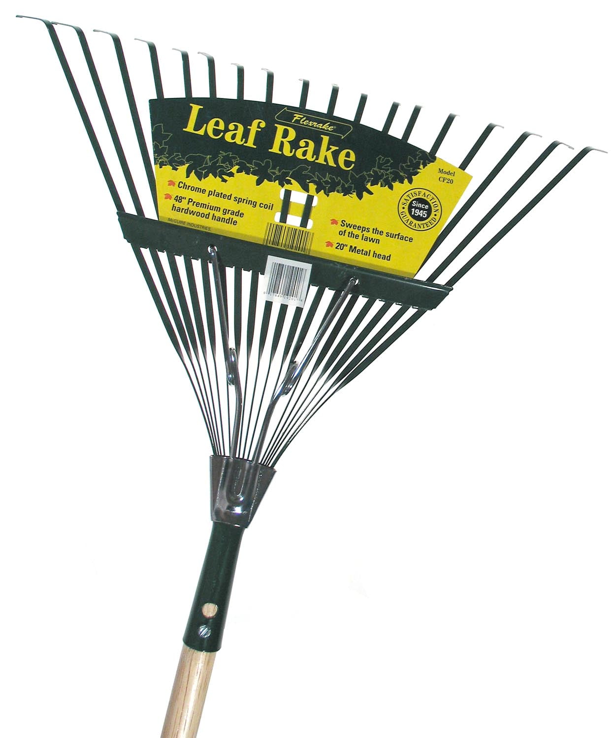 Flexrake CF20 48 in Handle 20 in Spring Action Metal Head Leaf Rake