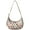 Camel, variant on Vintage Coffee & Cute Peach Print Crossbody Handbag for Women, Retro Smoked Sausage BBQ Food Shoulder Tote, Lightweight Water-Resistant Hobo Purse with Kawaii Pastel Fruit Design