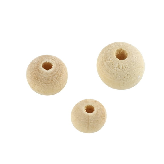 Unfinished Wooden Round Beads by Bead Landing