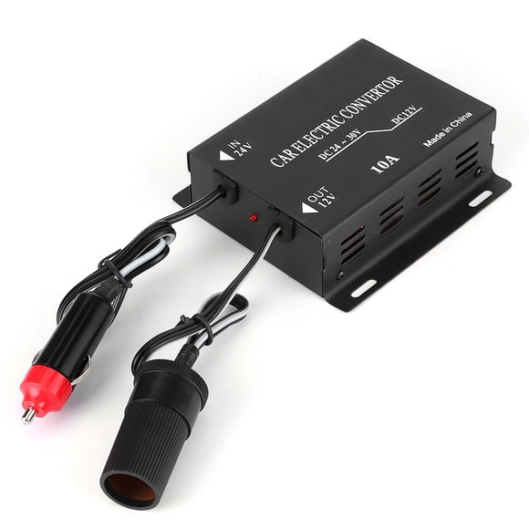 Transformador Reductor Dc 24v A 12v Convertidor Reductor De Voltaje Del Automóvil 10A 24V A 12V Convertidor De Voltaje Fuente De Alimentación Del Automóvil Transformador