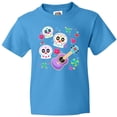 thumbnail image 3 of Inktastic Day of the Dead Owl Sugar Skulls and Guitar Youth T-Shirt, 3 of 5