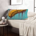 thumbnail image 6 of Sikiie Melting Banana Fantasy Print Plush Pillow Cover, Wrinkle-proof and Stain-resistant Pillow Protector without Pillow Core, Home Decoration-16"x24", 6 of 6