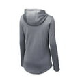thumbnail image 4 of Sport-Tek Women's PosiCharge Sport-Wick Heather Fleece Hooded Pullover. LST264, 4 of 4
