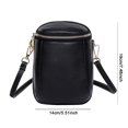 thumbnail image 3 of Genuine Leather Small Coin Pouch Lightweight Solid Color Daily Bag for Ladies, 3 of 9