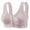 Purple, variant on Fznquz Wirefree Bras for Women Plus Size Front Closure Breathable Beige Lace Everyday Bras for Women