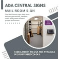 thumbnail image 6 of ADA CENTRAL SIGNS - 6" X4" Mail Room Sign - ADA Compliant Tactile Graphics Grade 2 Braille Text Package Carrier sign| Wall Mount Plastic Shipment, Postal Services Signs for Office, School & Business, 6 of 7