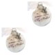 thumbnail image 1 of Bewildely Decoración bola plástico pluma colgante conmemorativo adorno bola árbol de Navidad colgante, abuela esposo 2piezas, 1 of 6