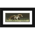 thumbnail image 1 of Harrison, Lesley 18x9 Black Ornate Wood Framed with Double Matting Museum Art Print Titled - Keeping Up With Mother, 1 of 4